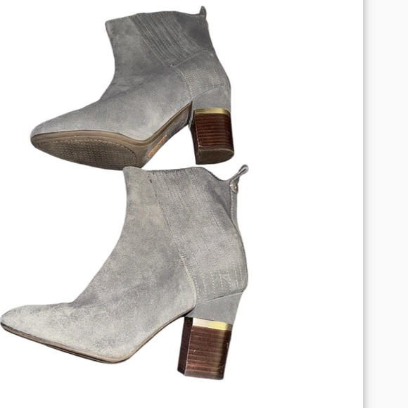 Lucca Lane Jadia Ankle Boots Grey Suede Leather size 8 M - Picture 4 of 13